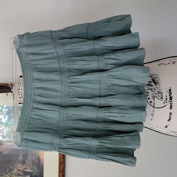 Mustard Seed Skirts Mustard Seed Sage Green Ruffled Skort Poshmark